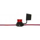 LED BLADE FUSE HOLDERS - STANDARD TYPE 20A PACK OF 10 EFH220